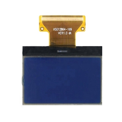 Módulo azul da exposição de Dot Matrix LCD da RODA DENTEADA do diodo emissor de luz 28x64 do luminoso com relação de FPC
