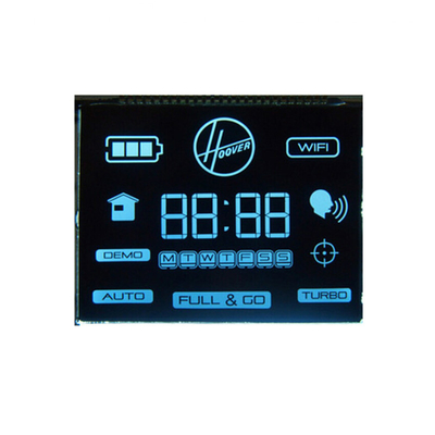 Segmento digital monocromático VA LCD personalizado para monitor de carro