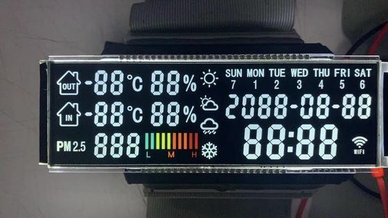 Display LCD de alto contraste VA Transmissor Negativo 7 Segmento PIN Conecte Médico Portátil