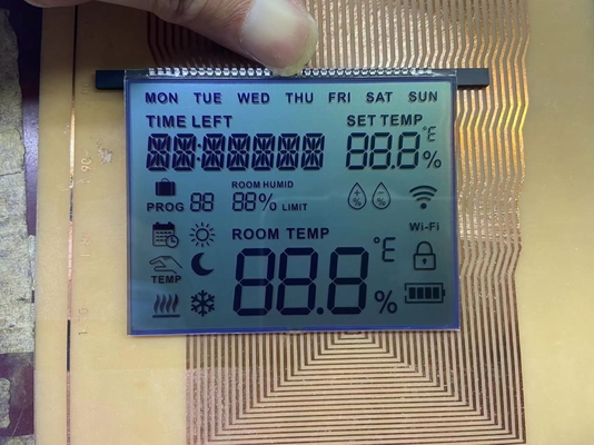 Ecrã LCD FSTN de dígitos positivos 6 O Relógio Display Transmissor Personalizado TN Módulo LCD Para Termostato