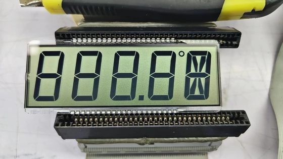 Fabricante chinês TN 7 Segmento LCD Display Módulo transmissor monocromático Caracter transparente para termostato