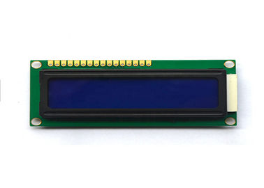 STN negativo da exposição 2 x 16 de LCM LCD Monochrome da definição 1602 com 16 pinos