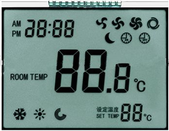 Exposição de 7 TN LCD do segmento para o modo positivo do termostato tamanho do esboço de 86mm * de 49mm * de 2.8mm