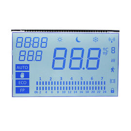 O painel LCD branco do luminoso do módulo alfanumérico da exposição de HTN LCD conduziu o luminoso