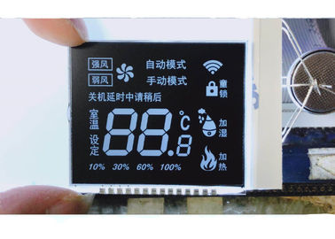 a exposição de 3.3V VA LCD com pinos de Matel conecta o painel LCD preto do fundo para o medidor da energia