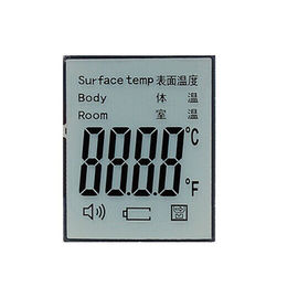 Tela infravermelha do Lcd do termômetro da exposição de segmento do Lcd 7 do costume para o dispositivo médico