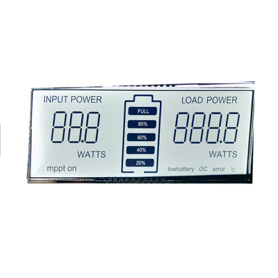 Monocromático Pequeno 6' Relógio Positivo TN 50 Pinos Visor LCD 6 Dígitos 7 Segmentos
