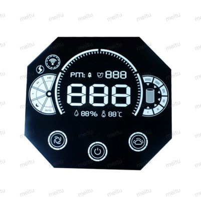 Visor LCD de 5 dígitos e 7 segmentos, visor LCD colorido VA para velocímetro de carro