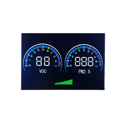 Display LCD digital transmissivo monocromático de 7 segmentos para monitor de carro