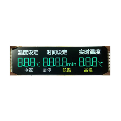 Módulo de LCD personalizado às 6 horas, exibição de tela LCD negativa VA