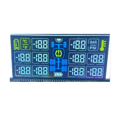 Tela Lcd digital positiva de painel de tamanho personalizado, tela LCD de 6 dígitos e 7 segmentos