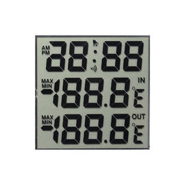 Micro Nematic torcido segmento da exposição 3 do LCD do costume do TN dos dígitos para a temperatura