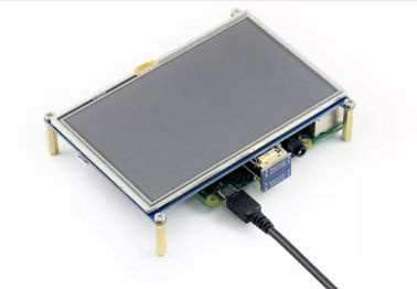 Tela táctil de TFT do pi da framboesa de 5,0 polegadas, visualização ótica de tela táctil do LCD da relação de HDMI USB 