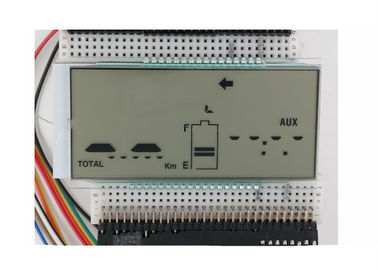 7 exposição monocromática dos segmentos HTN LCD para o instrumento com conector da zebra