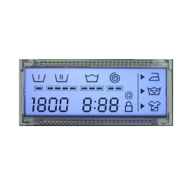 Exposição do VA LCD de 7 segmentos para o equipamento médico, painel do Va Lcd do medidor da glicemia