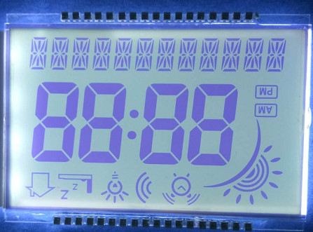 Módulo de exibição LCD do conector FPC, tamanho pequeno da tela LCD positiva TN