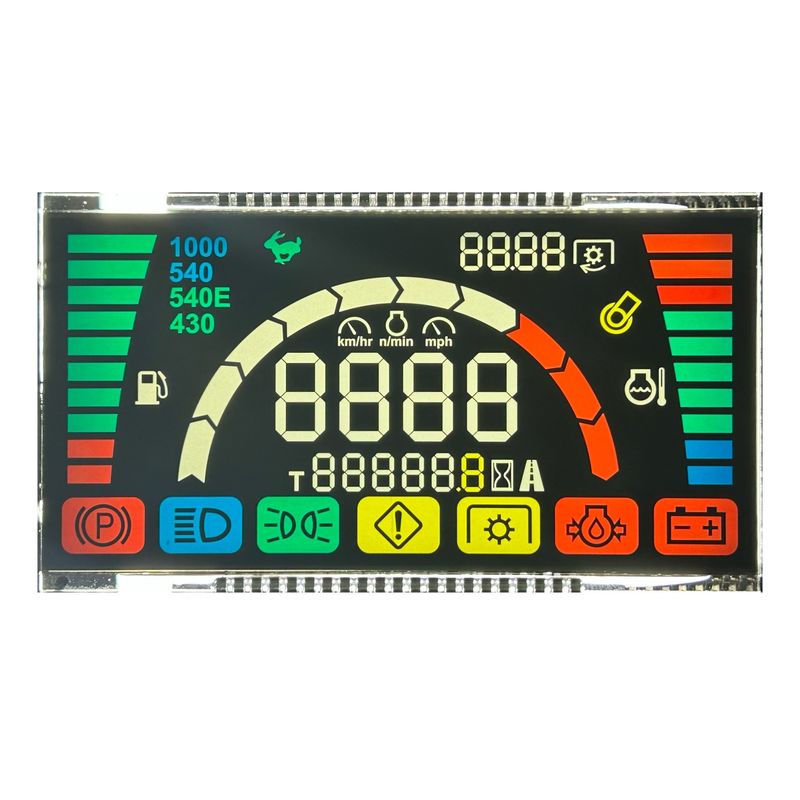 6 O' Clock Negativo Transflectivo Va LCD Display com luz de fundo para alimentação