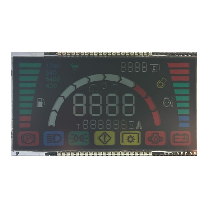6 O' Clock Negativo Transflectivo Va LCD Display com luz de fundo para alimentação