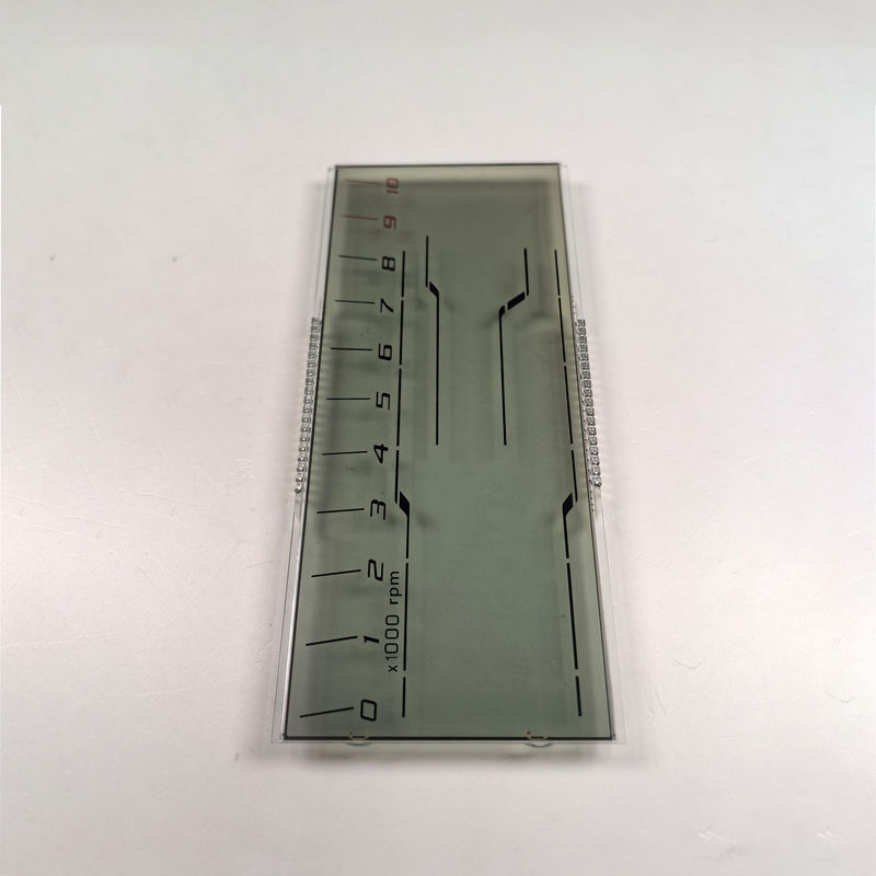 Fabricante Display LCD personalizado HTN barato Oito forma monocromo 7 segmentos gráfico de ecrã LCD para instrumentos de motocicleta