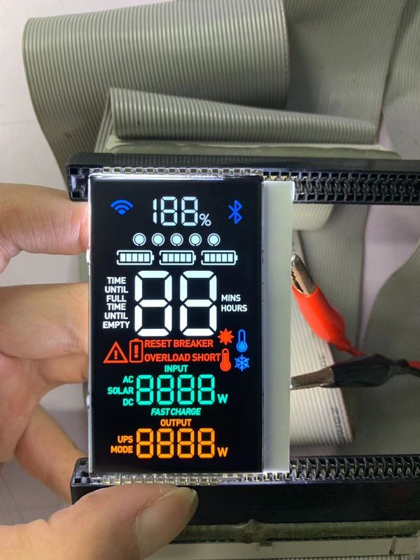 Módulo LCD de alto contraste VA Monócromo para tela de alimentação exterior e interior