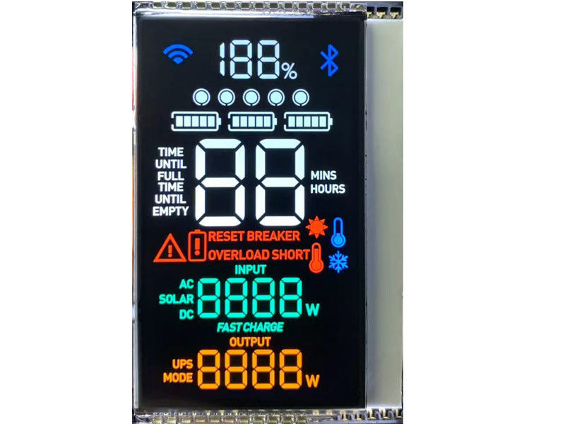 Módulo LCD de alto contraste VA Monócromo para tela de alimentação exterior e interior