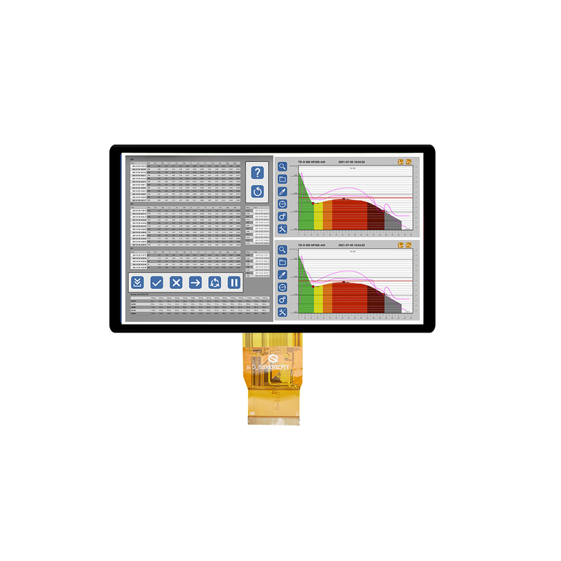 Módulo de TFT LCD de 4,3 polegadas de tela sensível ao toque. Resolução 800×480.
