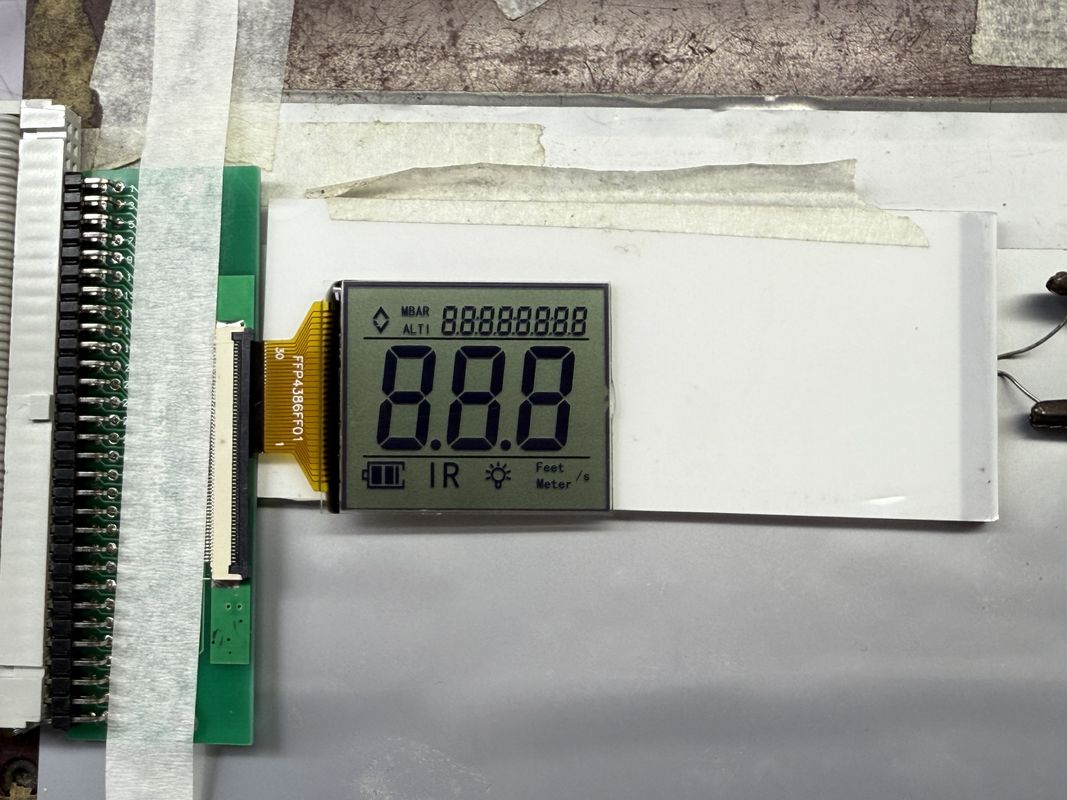 Display LCD preto e branco FSTN personalizado | Segmento monocromático LCD para aplicações industriais e eletrônicas