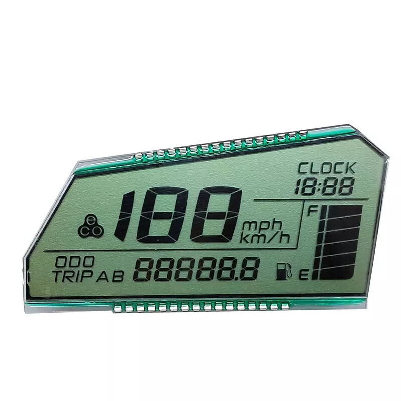 LCD HTN TN VA personalizado para tela LCD de segmento de velocímetro de motocicleta para Yamaha