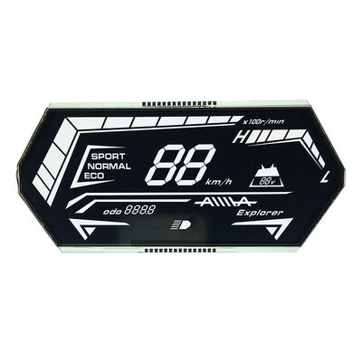 Visor LCD de segmento transmissivo Va para motocicletas Velocímetro VA Visor LCD negativo
