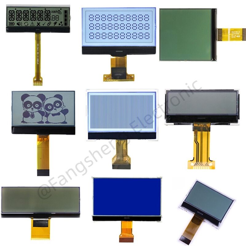OEM COG LCD 128x64 192x64 240x128 COG LCD Fábrica ST7567 COG Display para controle industrial
