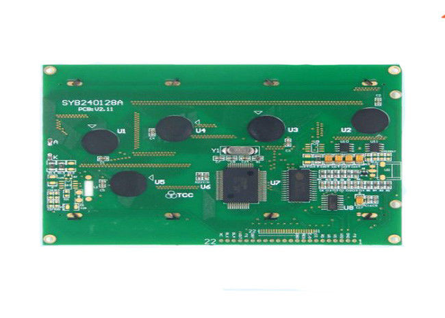 Exposição de matriz conduzida pinos do ponto do controlador 22 de T6963c, 5,1 polegadas módulo da exposição de 240 x de 128 Spi Lcd 
