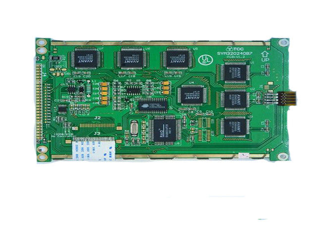 320 x 240 tipo da ESPIGA LCM do molde cinzento do módulo da exposição do LCD do gráfico dos pontos 5 volts