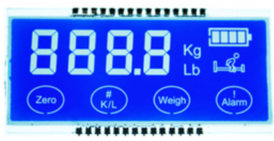 Modo positivo 2.8V da exposição do TN/STN/HTN LCD com Pin/conector de borracha