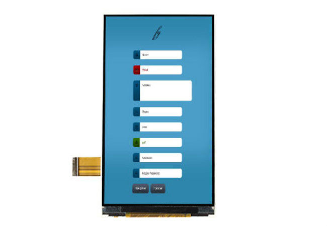 4,5 relações Resistive do Lcd Mipi do painel do Ips do écran sensível de TFT LCD da polegada 540 * 960/Rgb opcionais