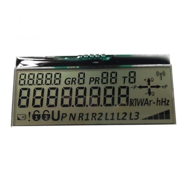 17 módulo feito sob encomenda do Lcd do segmento dos dígitos 7, medidor de série da energia da roda denteada I2C da exposição do Pin de metal Transflective Lcd