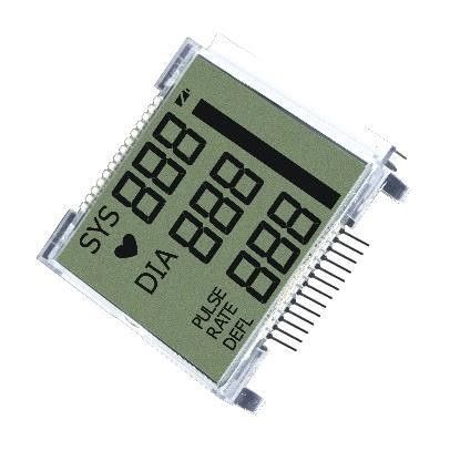 Dígito monocromático do segmento 4 da exposição 7 do TN LCD alfanumérico com Pin impermeável do conector 18