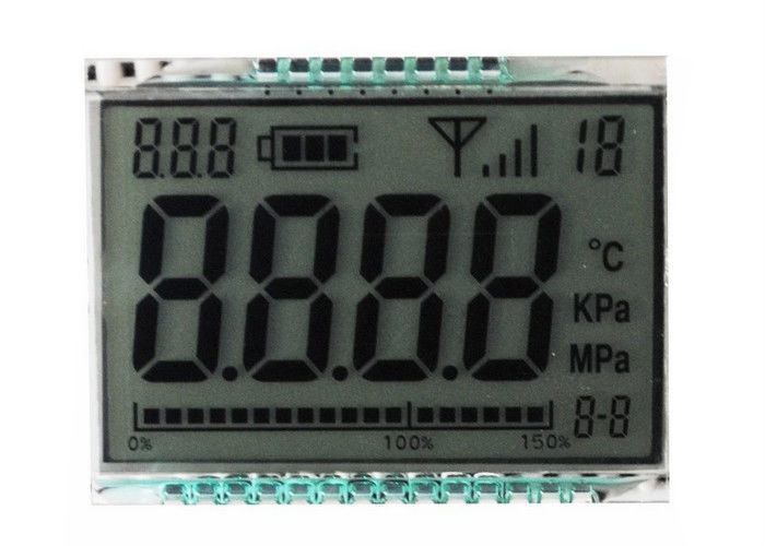 Tamanho feito sob encomenda LCD do segmento do dígito 7 da exposição reflexiva do TN para o medidor 3.3V