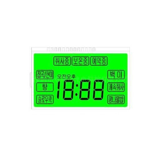 Método de condução estático do PIN da exposição quadrada feita sob encomenda 12 da tela HTN LCD do segmento do tamanho 7