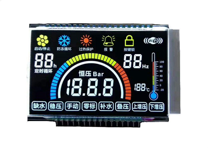 Módulo negativo do Lcd do segmento do dígito 7 da exposição do módulo feito sob encomenda do Lcd do segmento da tela de exposição 14 do VA Lcd