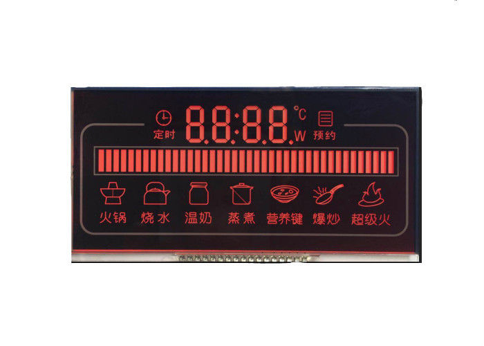 7 módulo negativo personalizado módulo do Lcd do segmento do dígito 16 da exposição do Lcd da tela do Lcd do tamanho da exposição do VA Lcd do segmento