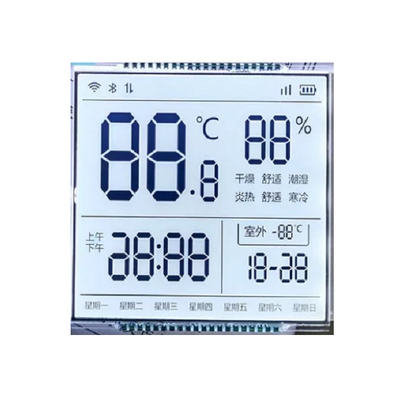Tela de exibição personalizada Lcd OEM ODM, display LCD transmissivo de 7 segmentos