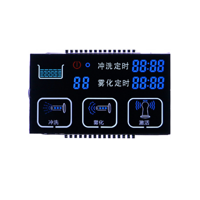 Personalize o display lcd de 7 segmentos, display lcd va personalizado oem odm