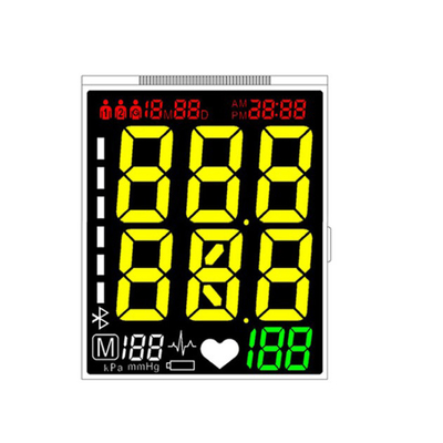 TN STN HTN FSTN VA Visor LCD transparente, tamanho personalizado Visor LCD de 7 segmentos
