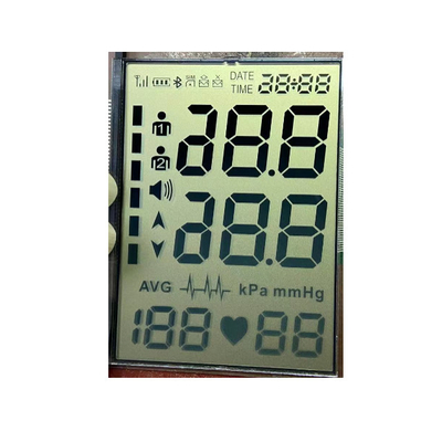Visor LCD reflexivo TN, Visor LCD de 7 segmentos de tamanho personalizado