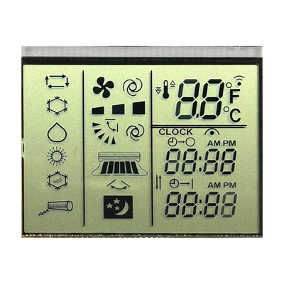 3.0 V Segmento TN com reflexos positivos LCD Ar condicionado Controle remoto de temperatura