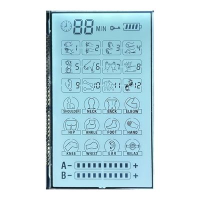 3.6V POSITIVO 6 O' CLOCK Transmissor Monocromo Tn Lcd Display Screen Para Massagista