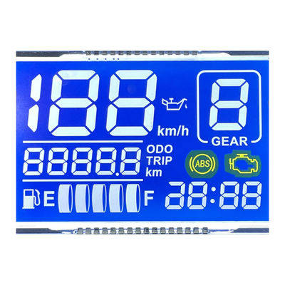 Fábrica Boa Qualidade Personalizada Matriz HTN LCD Display Monocromo 7 Segmentos Gráfico LCD Screen Para Instrumentação de Motocicletas