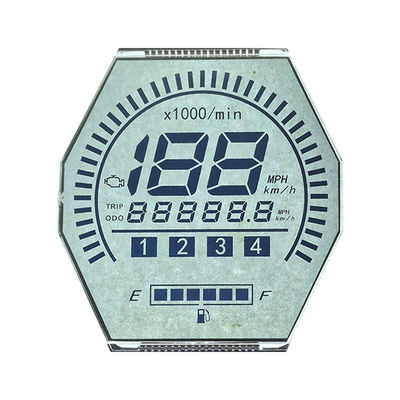 Fábrica Hot Sales HTN LCD Display Oito Forma Monocromo 7 Segmentos Gráfico LCD Screen para instrumentos de motocicleta