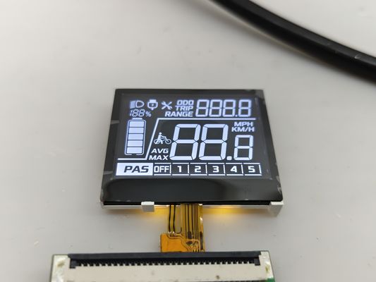 Vendas de fábrica 7 segmento VA COG módulo LCD personalizado negativo para bicicleta elétrica