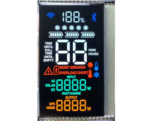 Módulo LCD de alto contraste VA Monócromo para tela de alimentação exterior e interior